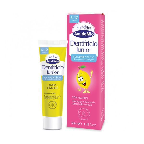 Euphidra Amidomio Dentifricio Limone 6 12 Anni 50 ml