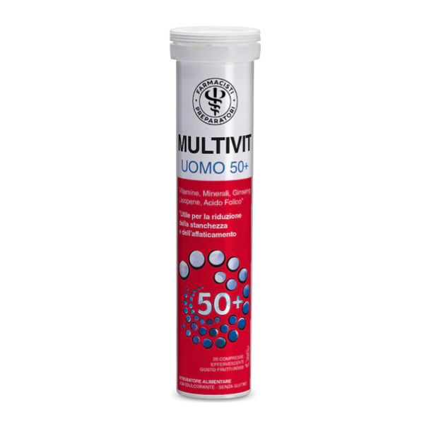 Unifarco Multivit 50+ Uomo Integratore 20 Compresse Effervescenti