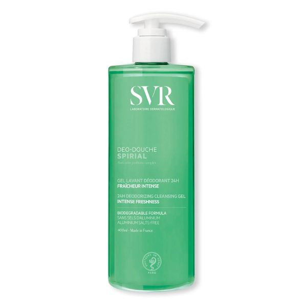 SVR Spirial Gel Doccia Detergente e Deodorante Freschezza Intensa 400 ml