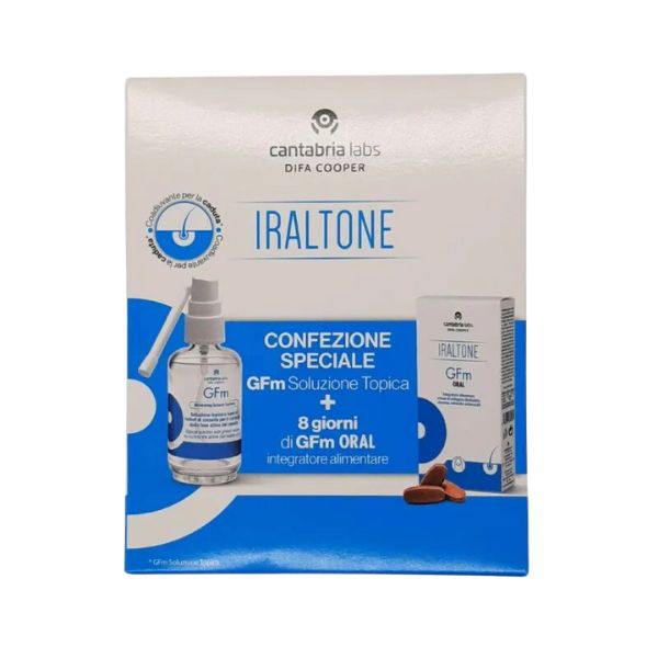 Gfm Iraltone Soluzione Topica Crescita Capelli 50 ml + 8 Compresse Orali