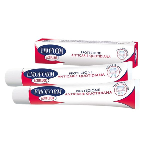 Emoform Actifluor Dentifricio Anticarie 2 x 75 ml