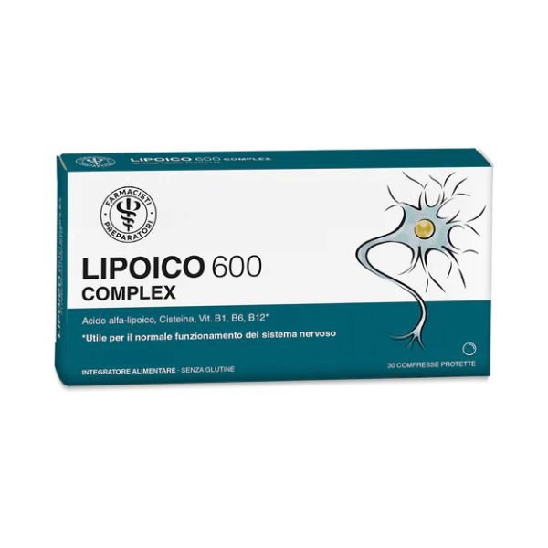 Unifarco Lipoicocomplex 600 Integratore per il Sistema Nervoso 30 Compresse