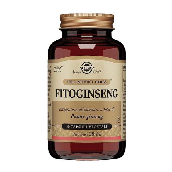 Solgar Fitoginseng Integratore Contro la Stanchezza 50 Capsule Vegetali