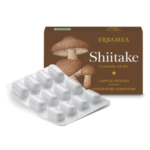 Erbamea Shitake Integratore Alimentare 24 Capsule Vegetali