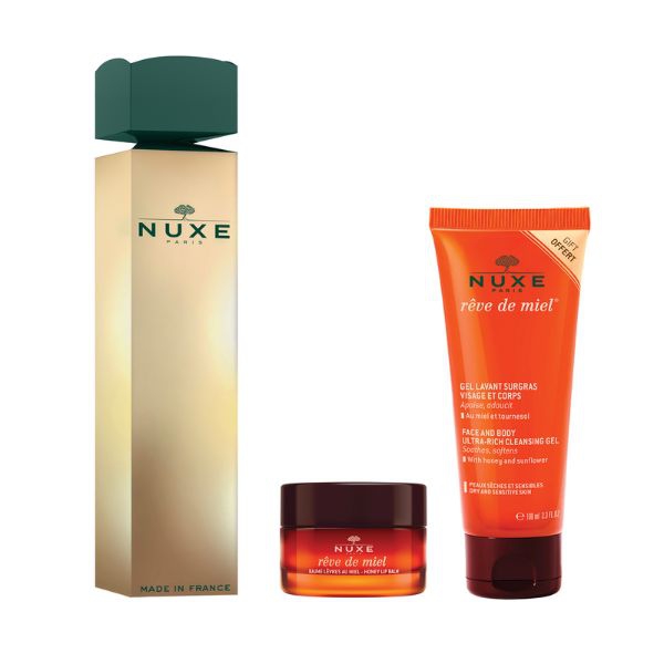 Nuxe Cracker Rve De Miel Balsamo Labbra 15gr + Gel Doccia 100 ml