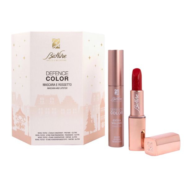 Bionike Cofanetto Makeup Defence Color Natale Mascara e Rossetto