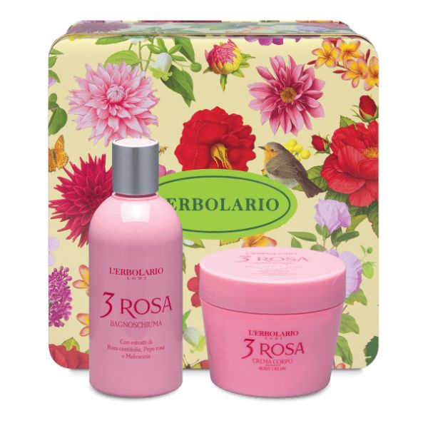 L'erbolario 3 Rosa Segreti di Bellezza DUO Bagnoschiuma e Crema Corpo