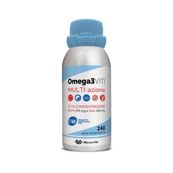 Marco Viti Omega 3 Multi Azione Integratore di Acidi Grassi Polinsaturi 240Perle