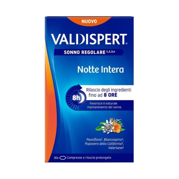 Vemedia Pharma Valdispert Notte Intera Integratore per il Sonno 30 Compresse