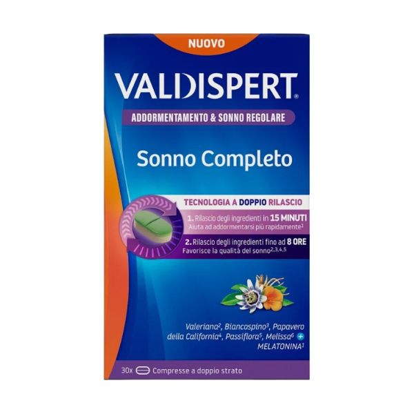 Vemedia Pharma Valdispert Sonno Completo Integratore Alimentare 30 Compresse