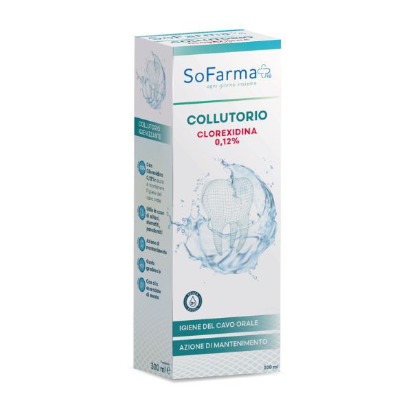 Sofarmapiu' Collutorio Clorexidina 0,12% 300ml