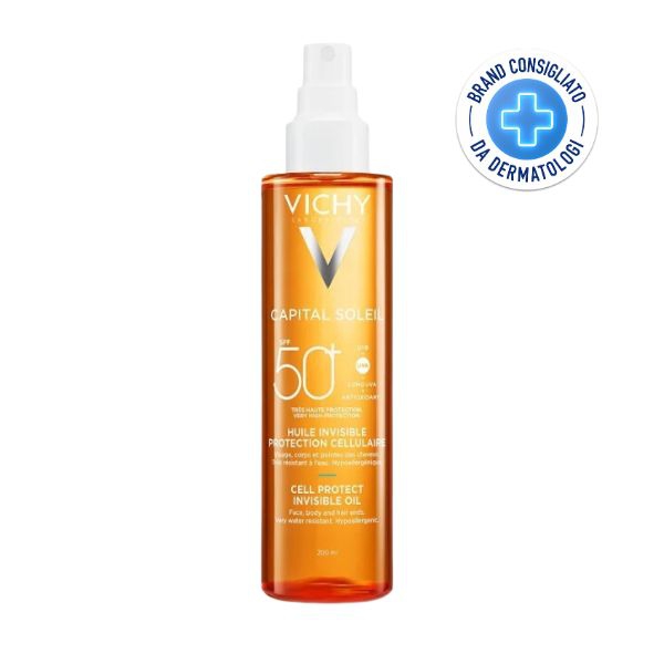 Vichy Cell Protect Olio Invisibile Spf 50 Corpo Viso e Capelli 200 ml