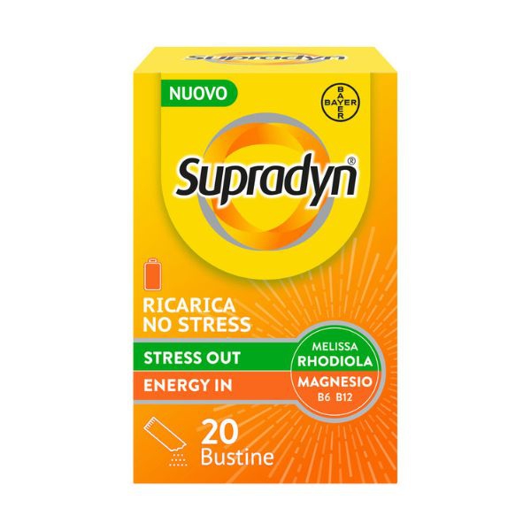Supradyn Ricarica No Stress Integratore Vitamine e Magnesio 20 Bustine