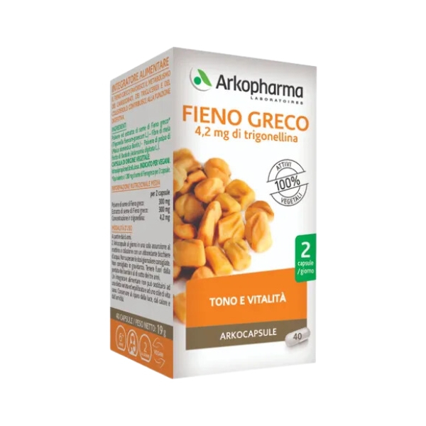 Arkocapsule Fieno Greco Integratore Tono e Vitalit 40 Capsule