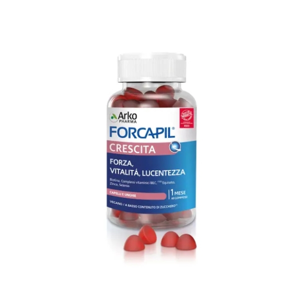 Arkopharma Forcapil Crescita Integratore Capelli e Unghie 60 Gommose