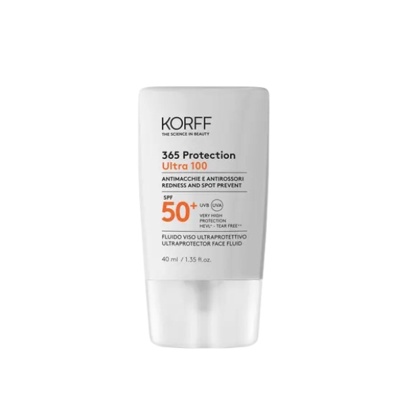 Korff 365 Protection Ultra 100 Viso SPF 50+ Antimacchie ed Antirossori 40 ml