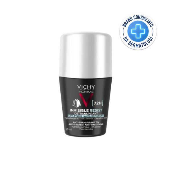 Vichy Homme Invisible Resist Deodorante Antitraspirante Efficacia 72h 50ml