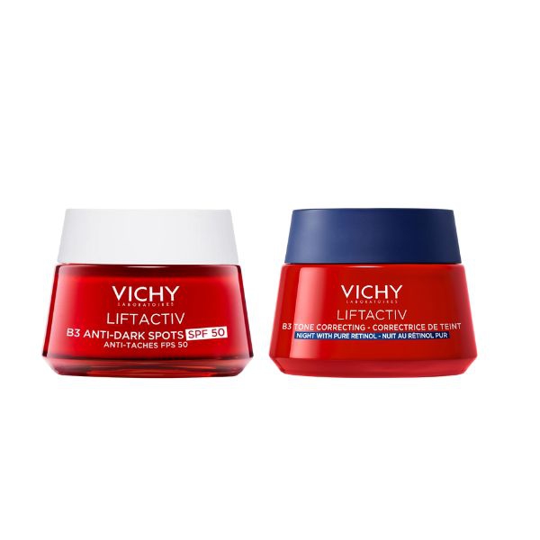 Vichy Liftactiv B3 Crema Anti-macchie SPF50 & Liftactiv B3 Crema Notte con Retinolo