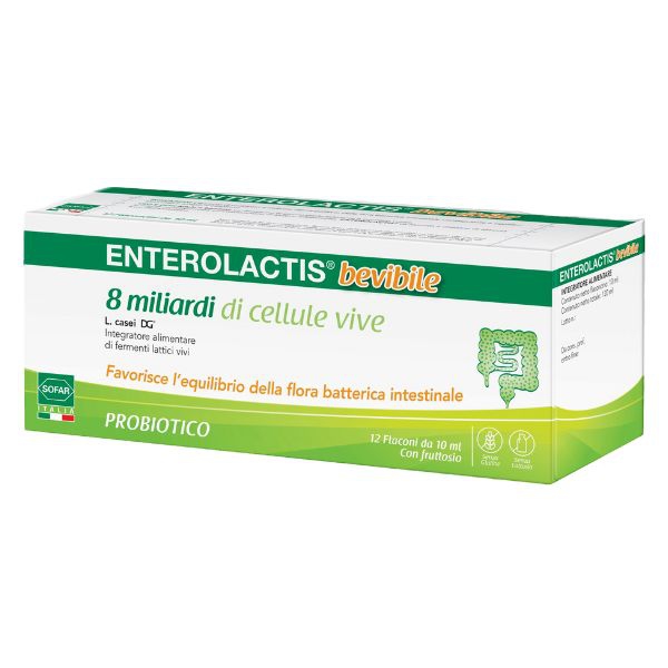 Enterolactis Bevibile Probiotico 12 flaconcini