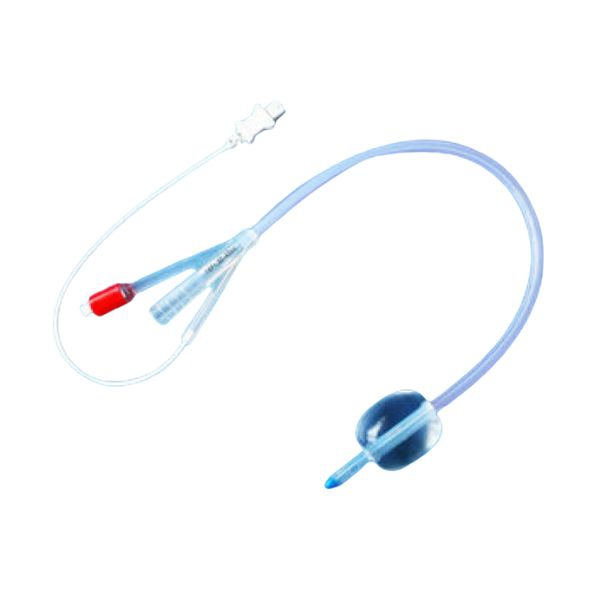 Catetere Foley in Lattice e Silicone a 3 Vie CH22