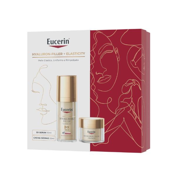 Eucerin Cofanetto Natale Hyaluron-Filler Elasticity Crema Giorno + Elasticity 3d Serum