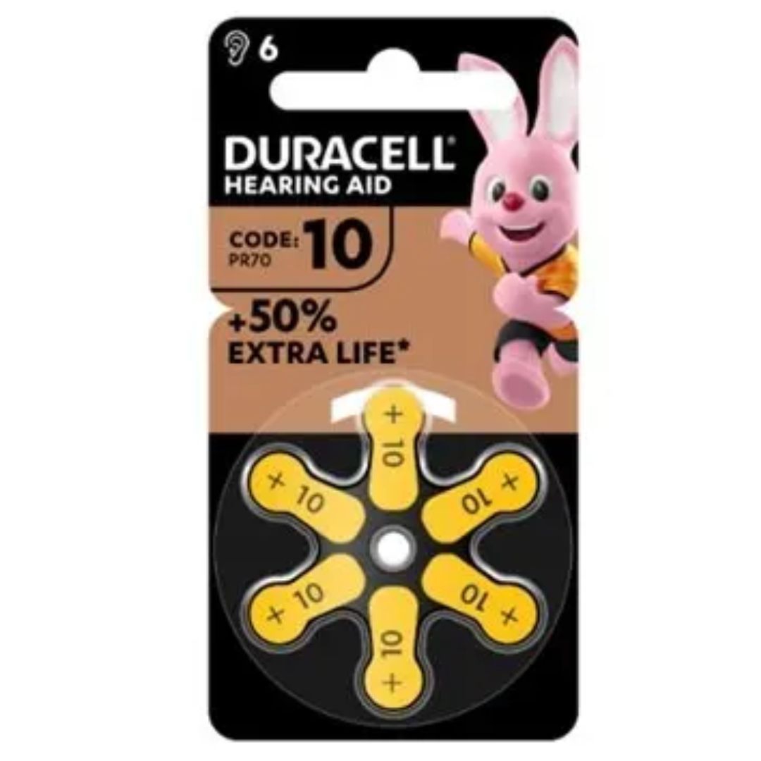 Duracell Easy Tab Pile per Apparecchi Acustici Misura 10 Gialle