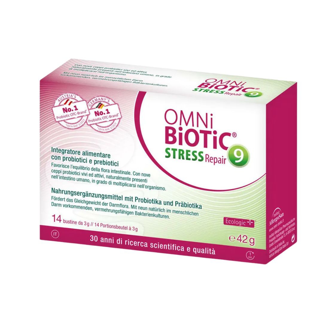 Omni Biotic Stress Repair Integratore per Riparare Flora Intestinale 14 Bustine