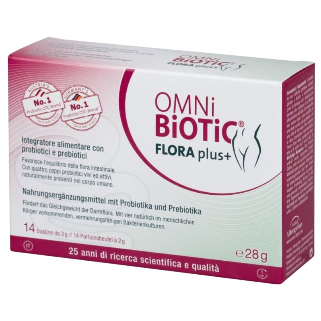 Omni Biotic Flora Plus Integratore per Flora Intestinale 14 Bustine