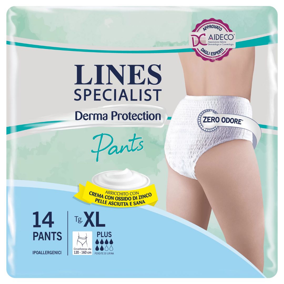 Lines Specialist Derm Pants Pantaloni Assorbenti Taglia XL 14 Pezzi