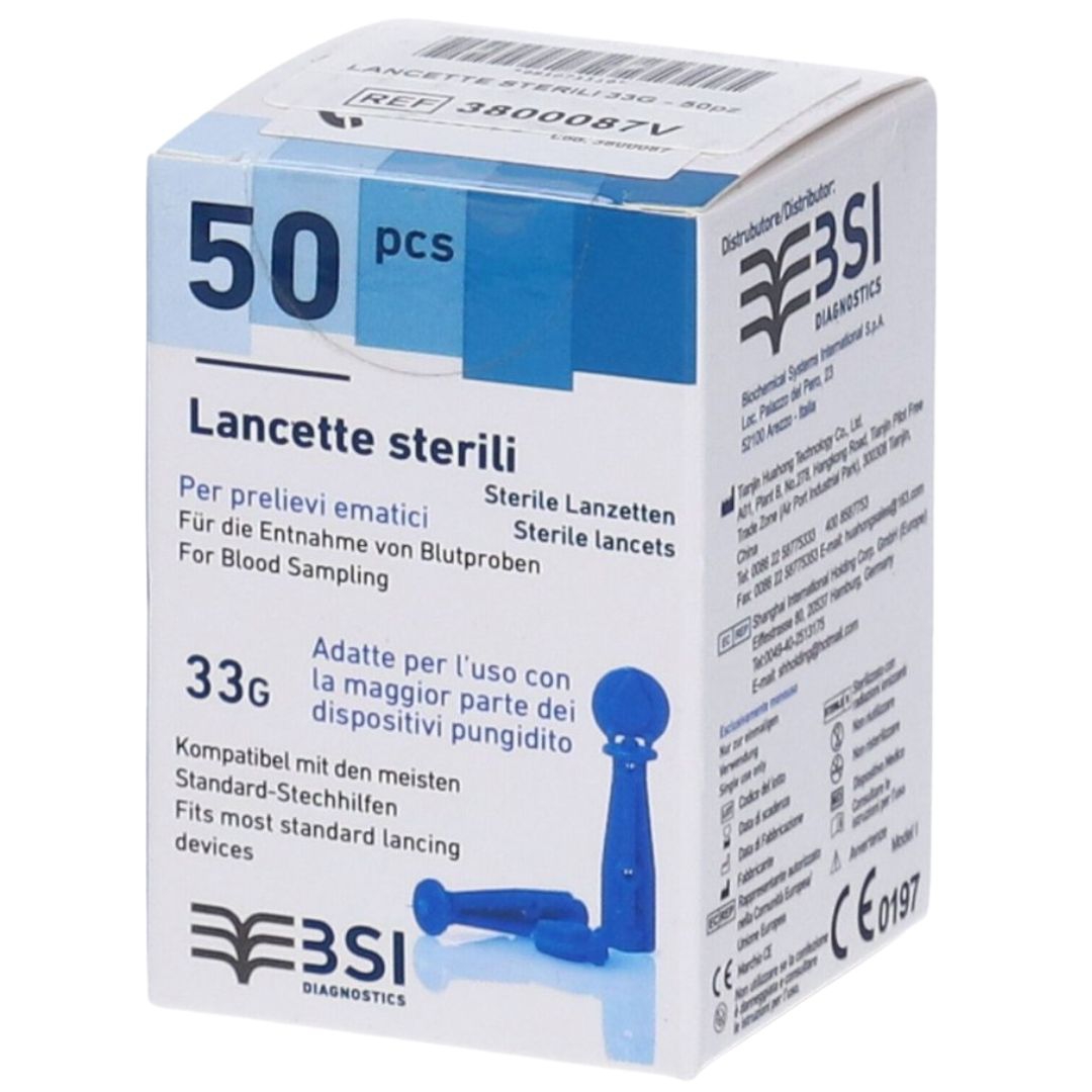 Lancette Huahong G33 da 50 Pezzi per un Prelievo Facile e Sicuro