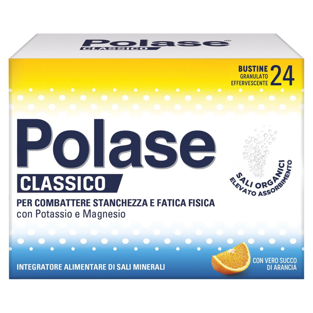 Polase Arancia Integratore Energetico in Bustine da 24 per Ripristinare Sali Minerali