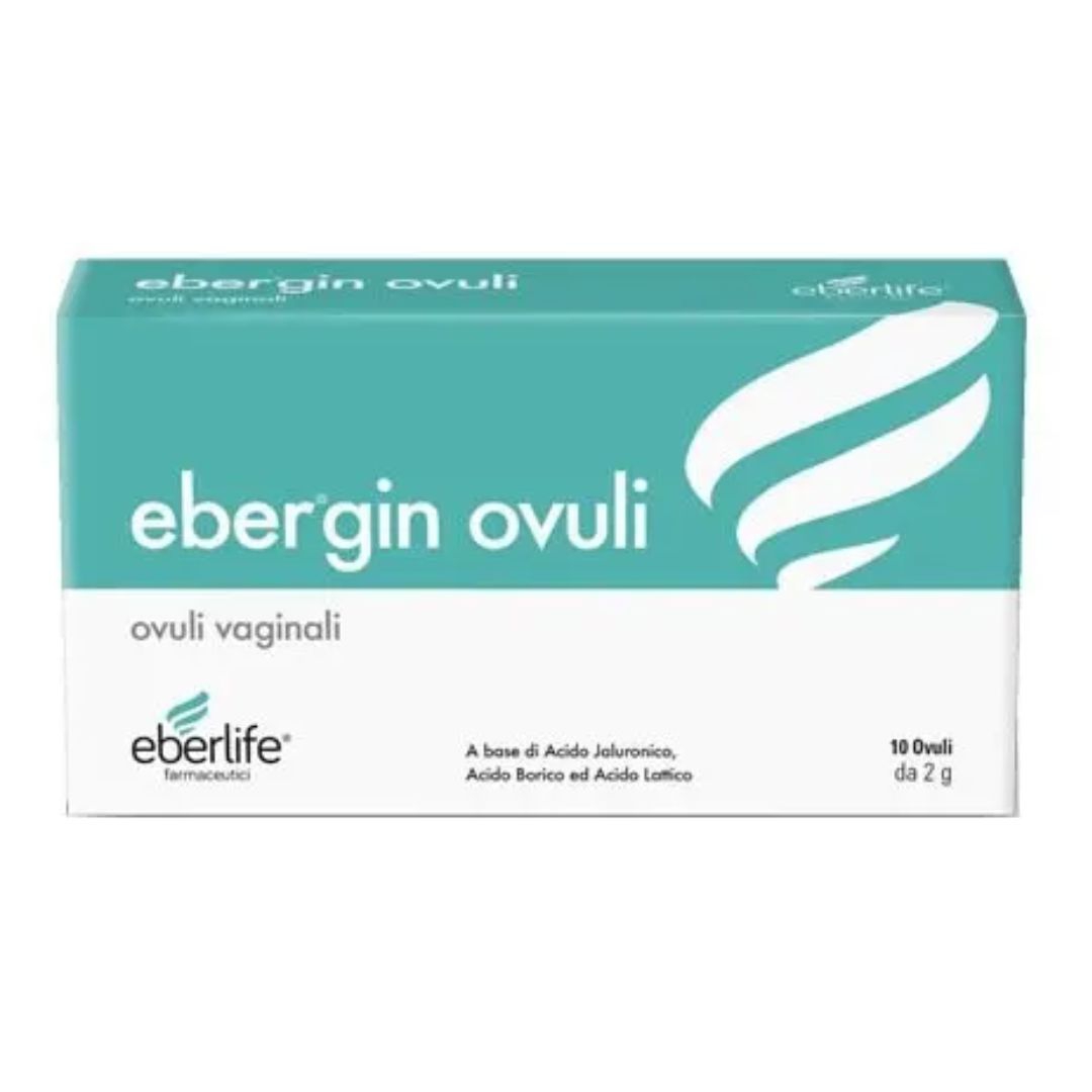 Ebergine Ovuli Vaginali in Confezione da 10 Pezzi