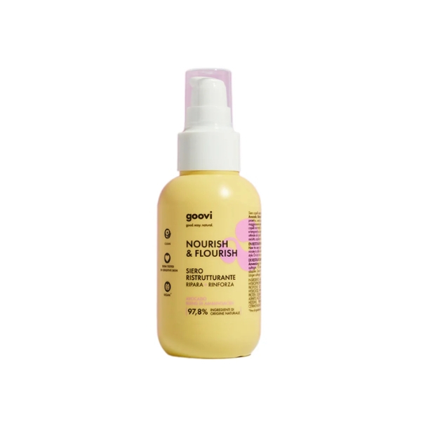 Goovi Nourish & Flourish Siero Ristrutturante Capelli 100 ml