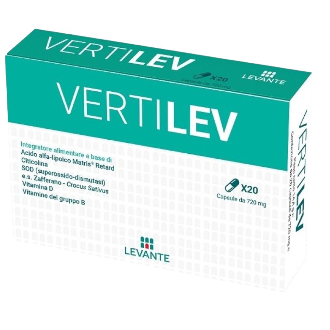 Vertilev Integratore per Equilibrio e Vertigini 20 Compresse