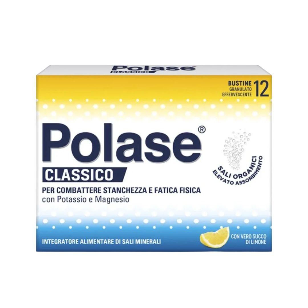 Polase Integratore di Sali Minerali al Limone, 12 Bustine
