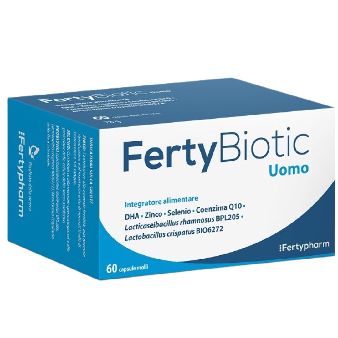 Fertybiotic Uomo Integratore per Fertilit� Maschile 60 Capsule