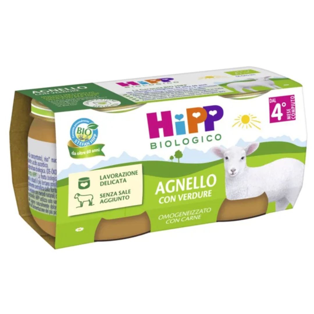 Hipp Bio Omogeneizzato di Agnello 2x80 g