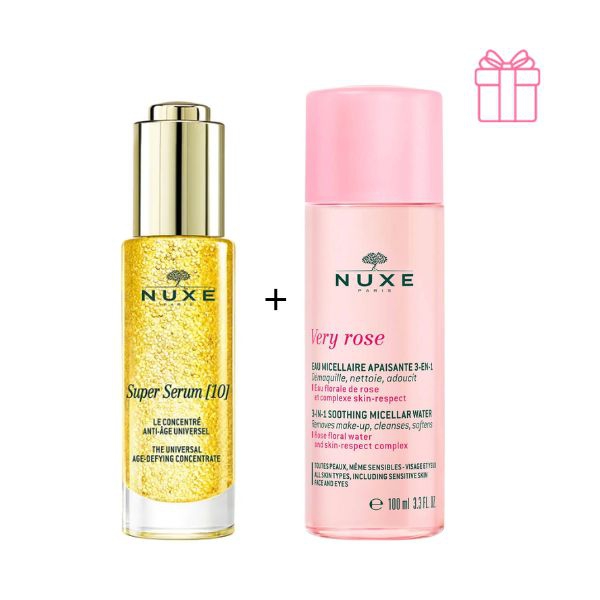 Nuxe Super Serum [10] Siero Anti-Et Siero Viso 30 ml + Acqua Micellare 100 ml