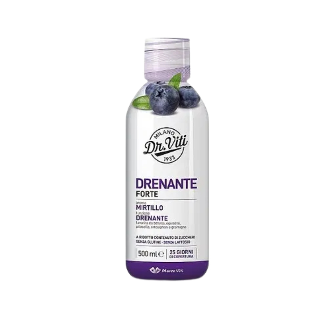 Dr Viti Drenante Forte Mirtillo 500 ml Senza Zuccheri