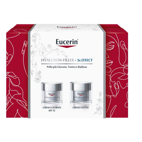 Eucerin Cofanetto Hyaluron Filler Crema Viso Giorno spf15 50 ml + Crema Notte