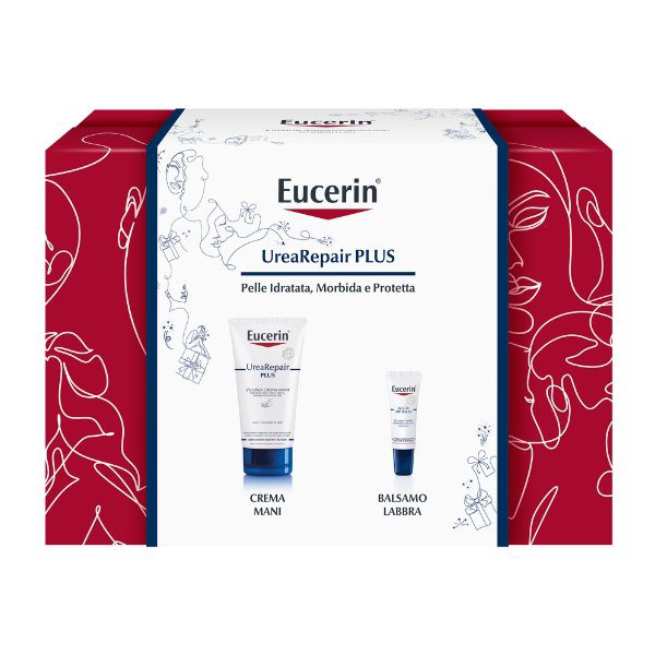 Eucerin Xmas Pack Urea Crema Mani + Balsamo Labbra