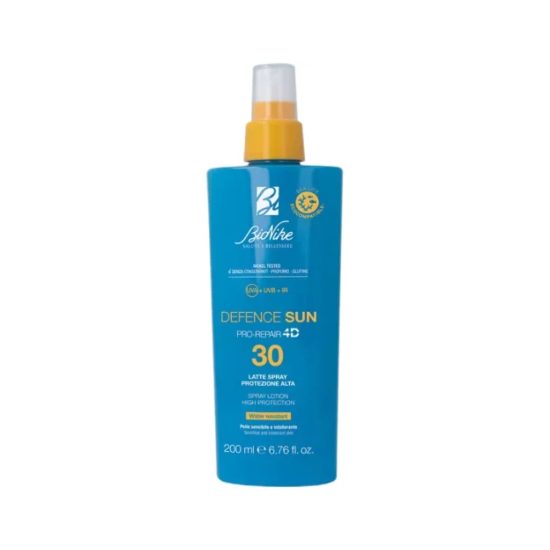 Bionike Defence Sun Latte Spray Water Resistant Spf30 Protezione Solare Alta 200ml