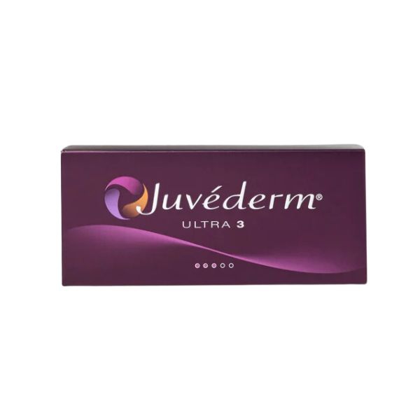 Juvederm Ultra 3 Siringhe di Acido Ialuronico per le Rughe Nasolabiali da 1ml 2 Pezzi