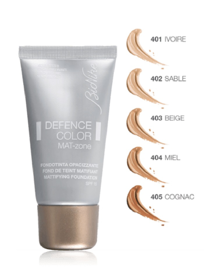 Bionike Defence Color Fondotinta Opacizzante Mat-Zone 30 ml 404 Miele