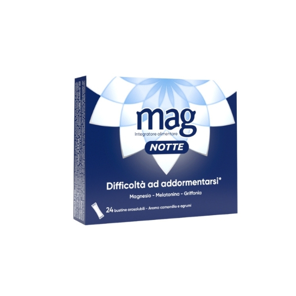 Mag Notte Integratore per un Sonno Sereno Gusto Agrumi 24 Bustine