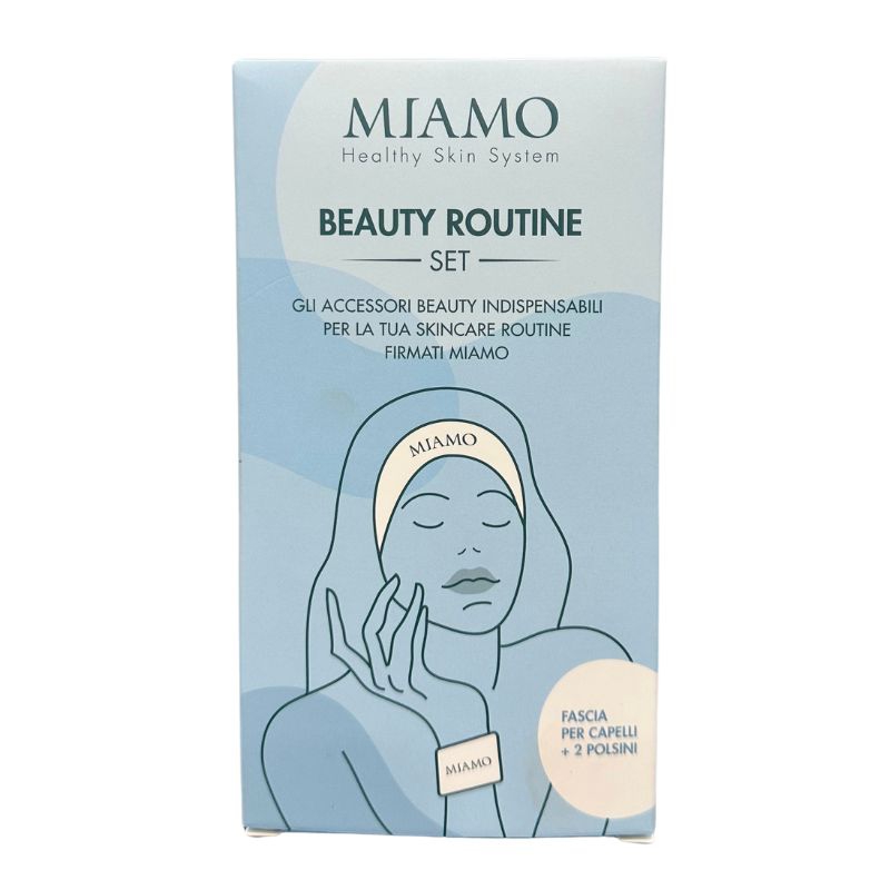 Miamo Beauty Routine Set Fascia per Capelli + 2 Polsini