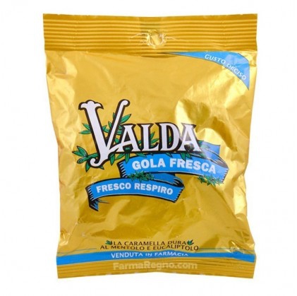 Valda  Gola Fresca Caramelle Balsamiche Mentolo con Zucchero 60 g