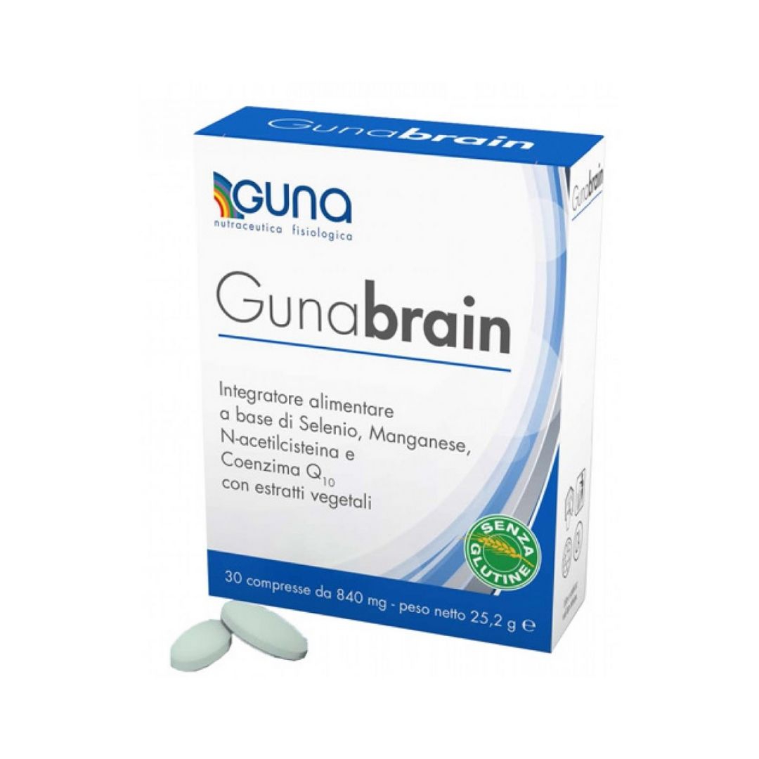 Gunabrain Integratore Alimentare per le Funzioni Cerebrali 30 Compresse