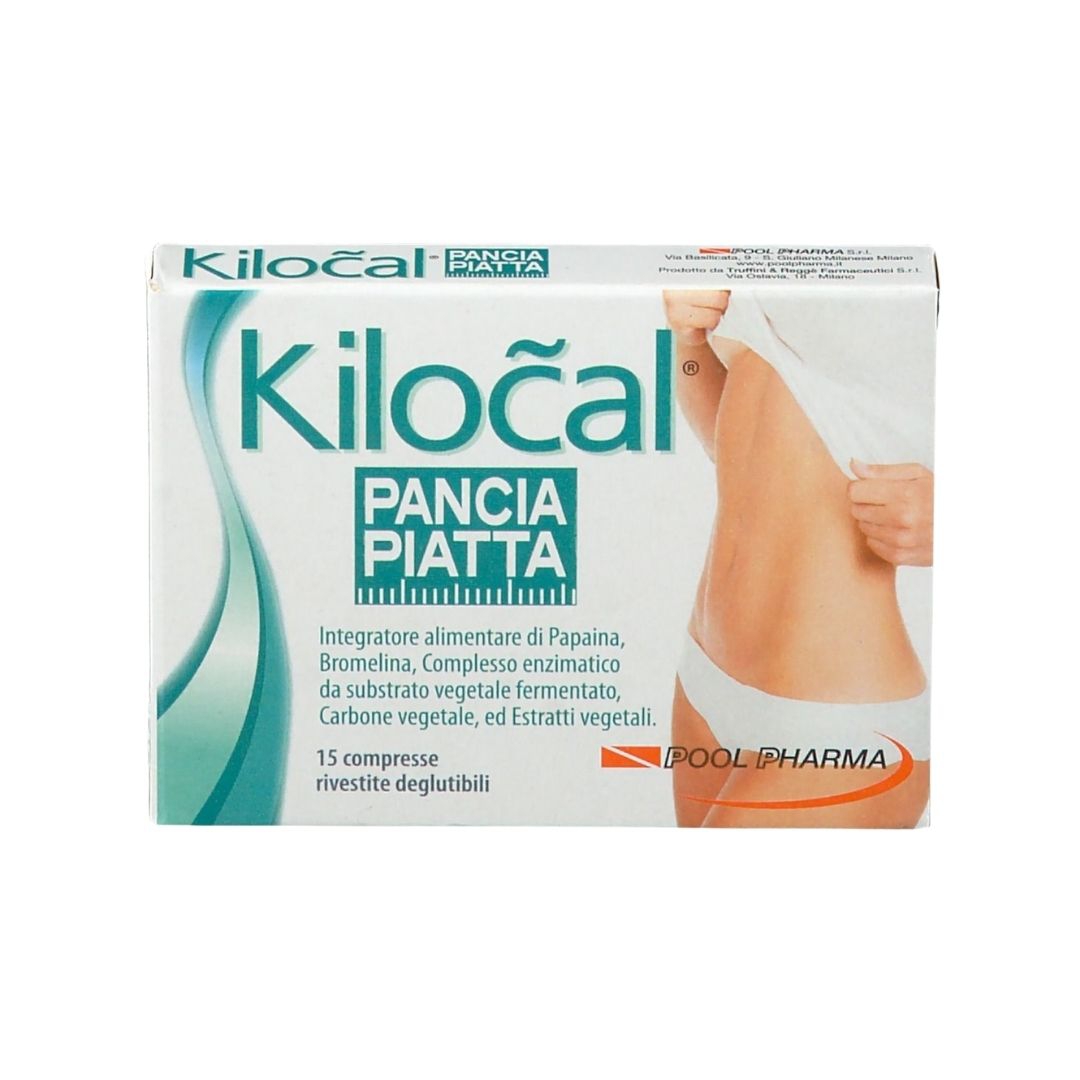 Kilocal Pancia Piatta Integratore per Favorire e La Digestione 15 Compresse