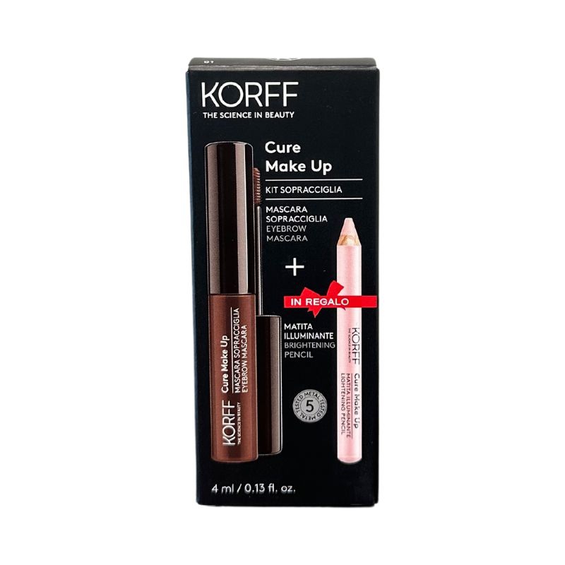 Korff Kit Sopracciglia Mascara 4 ml + Matita Illuminante
